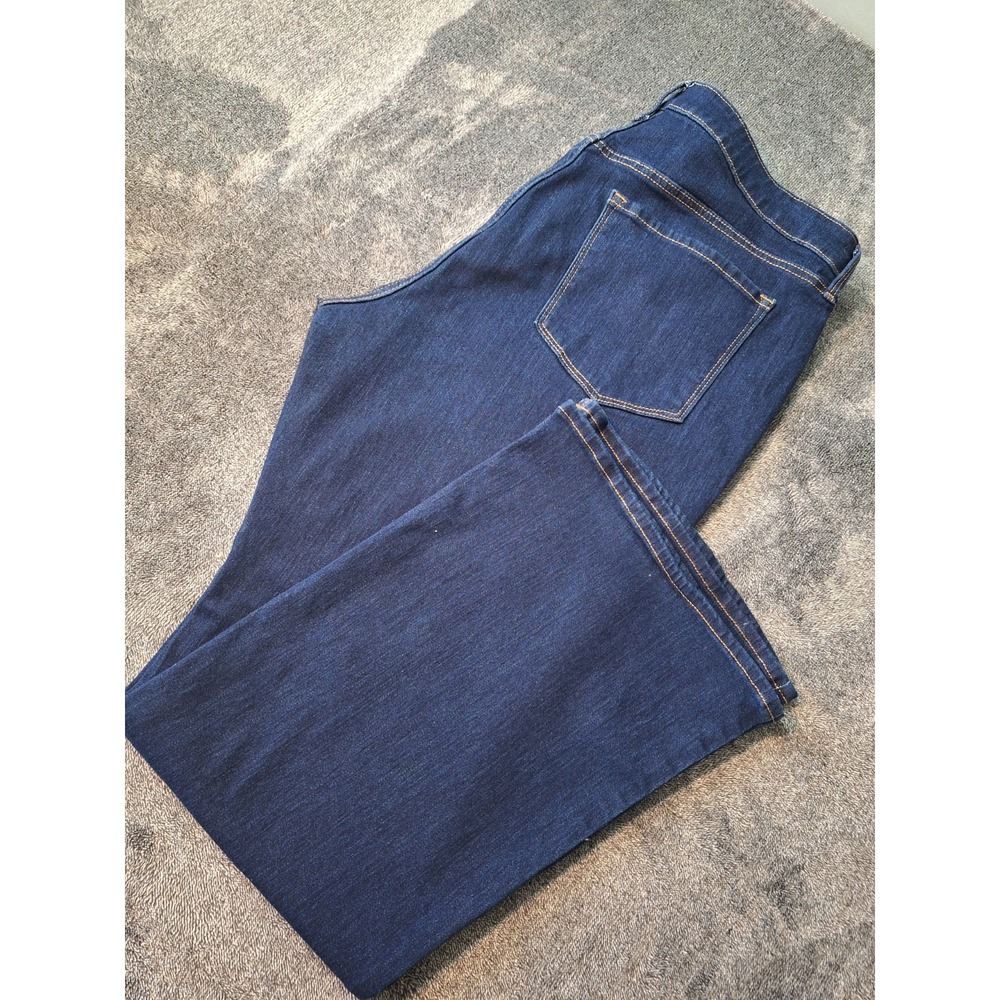 Old Navy High Rise Flare Jeans‎ Womens 18 Blue Denim Dark Wash Cowgirl